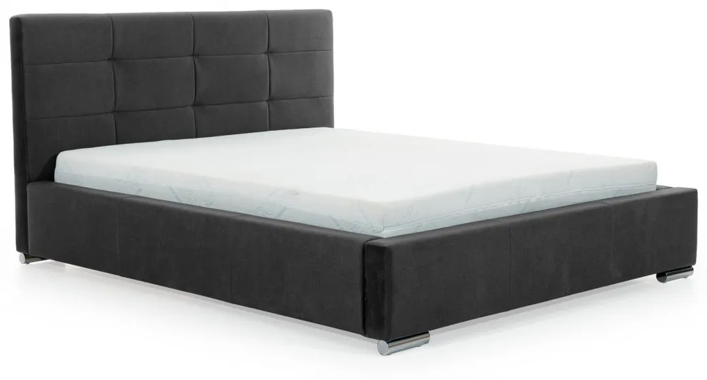 Διπλό Κρεβάτι Elderio, μαύρο 180x105x220cm-BOG6359