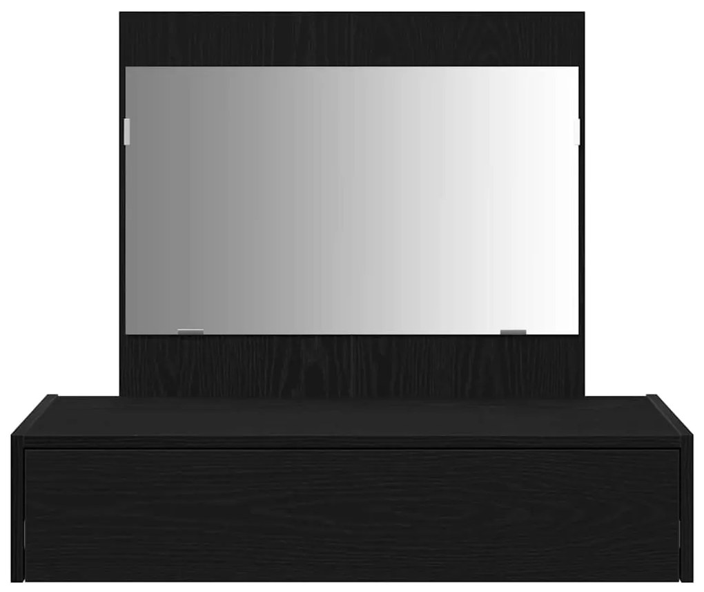 vidaXL Τραπέζι περιποίησης Μαύρο 83 x 40 x 70 εκ Επεξεργασμένο ξύλο