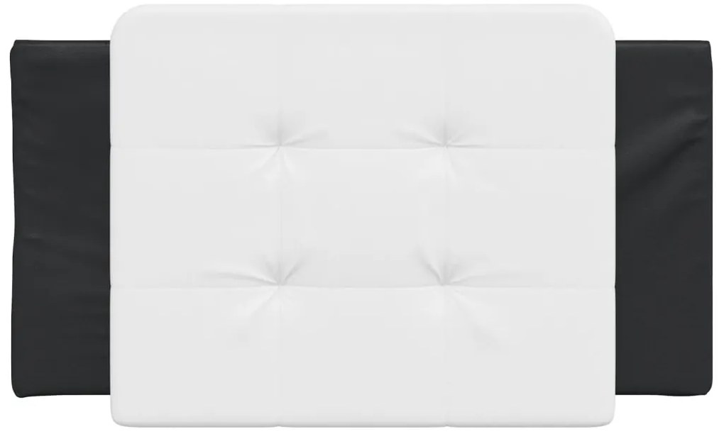 vidaXL Μαξιλάρι για Κεφαλάρι Zadar Λευκό και μαύρο 80εκ. από Συνθετικό Δέρμα