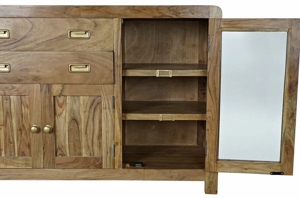 Σκευοθήκη DKD Home Decor   Χρυσό Φυσικό ξύλο ακακίας 150 x 40 x 81 cm
