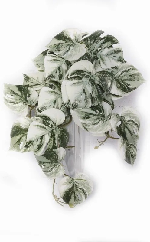 Supergreens Τεχνητή Κρεμαστή Μονστέρα Albo Variegata Πράσινη 45 εκ.