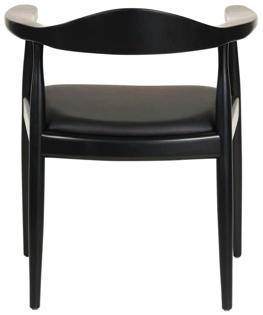 ΠΟΛΥΘΡΟΝΑ ΤΡΑΠΕΖΑΡΙΑΣ ADOR HM9948.02 RUBBERWOOD ΚΑΙ PU-ΜΑΥΡΟ 62x54x76,5Υεκ