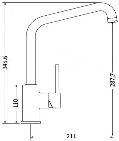 Μπαταρία κουζίνας Modea Line II ψηλή