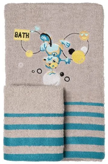 Beauty Home Σετ πετσέτες Art 5423 Σετ 2τμχ Γκρι