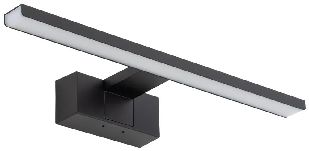 Φωτιστικό Μπάνιου Επιτοίχιο Cezanne S 10676 40x5.1cm 8W 4000K 600lm Led Black Nowodvorski
