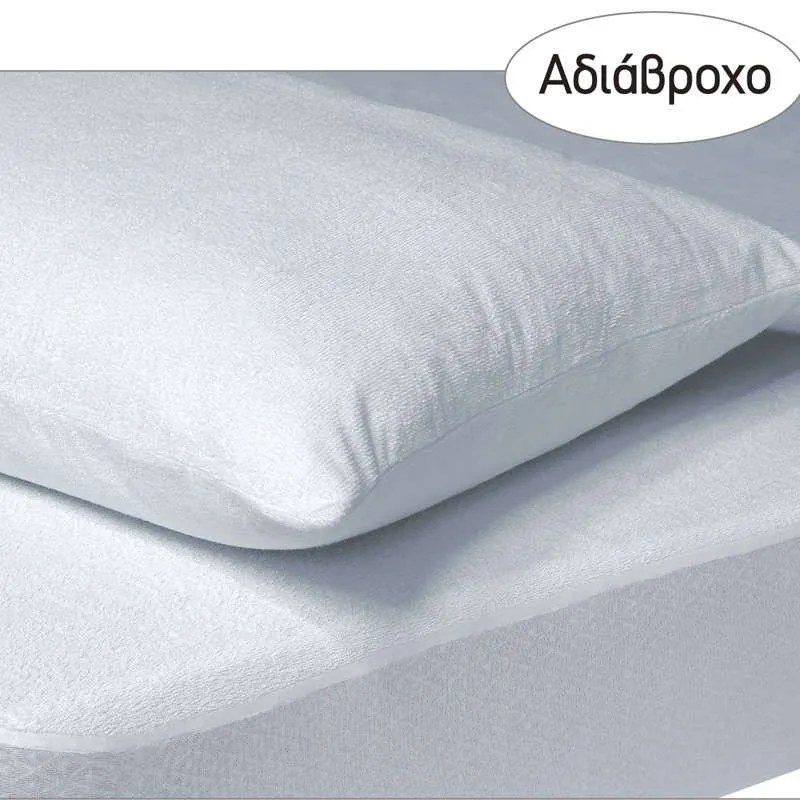 Επίστρωμα Αδιάβροχο 1089 White Das Home Μονό 100x235cm 100% Βαμβάκι