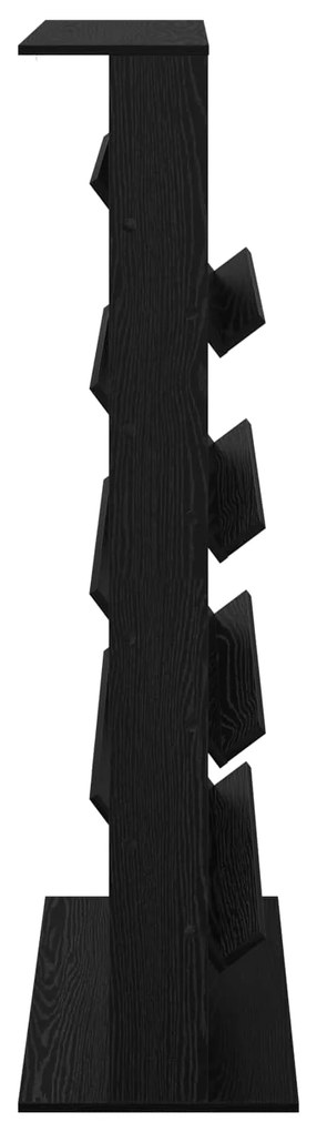 vidaXL Ράφι Περιοδικών Μαύρη Οξυά 70 x 41 x 156 εκ. Επεξεργασμένο ξύλο