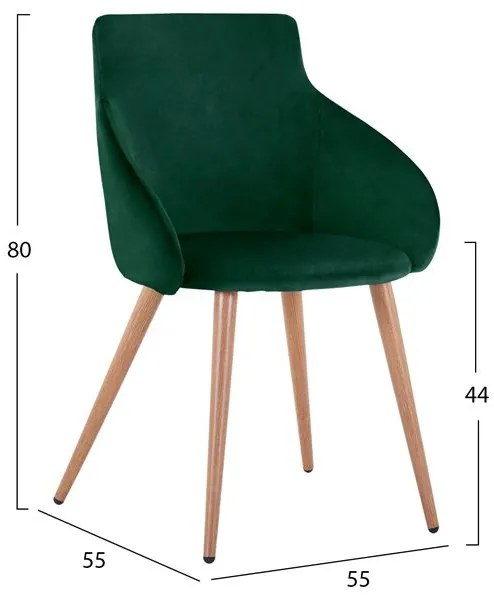 ΠΟΛΥΘΡΟΝΑΚΙ IVY ΒΕΛΟΥΔΟ ΚΥΠΑΡΙΣΣΙ ΚΑΙ ΜΕΤΑΛΛΙΚΑ ΠΟΔΙΑ HM8546.03 55x55x80Υ εκ.