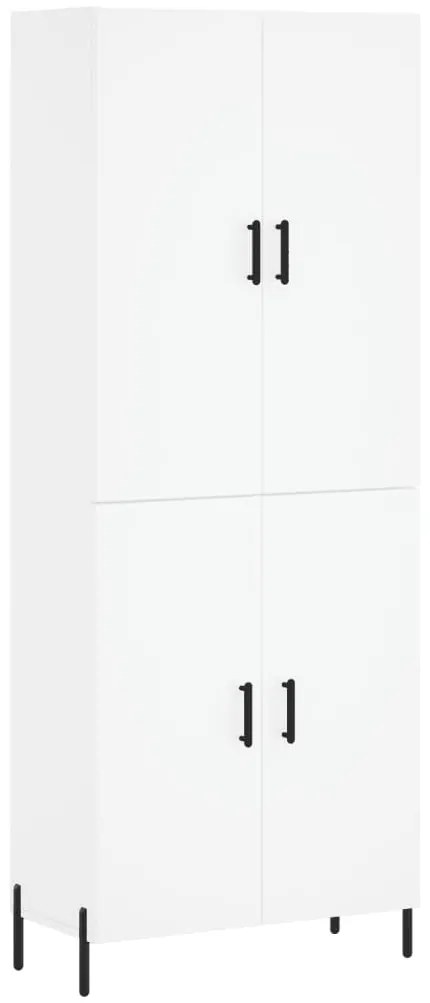 vidaXL Ντουλάπι Λευκό 69,5x34x180 εκ. από Επεξεργασμένο Ξύλο