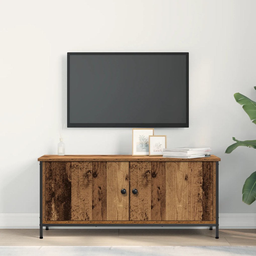 vidaXL Old Wood TV Unit Παλιά Ξυλεία Μοριοσανίδες 102 x 35 x 45 εκ