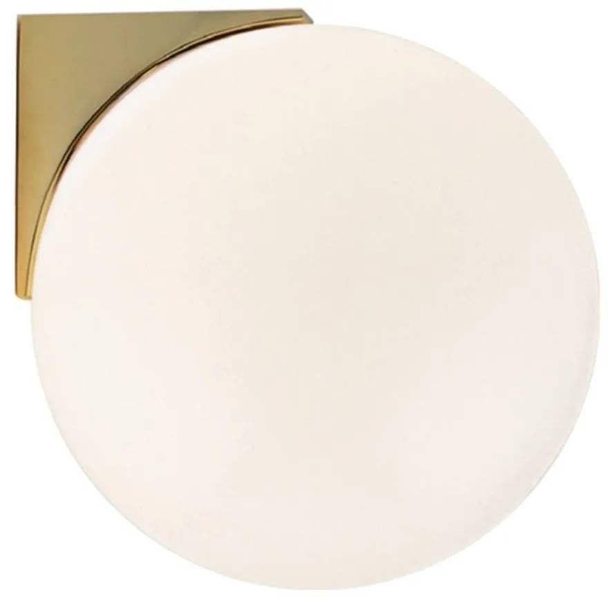 Φωτιστικό Τοίχου - Απλίκα 20149 1xG9 Led Max 7W Με Οπάλ Γυαλί Brushed Brass Aluminium, Glass
