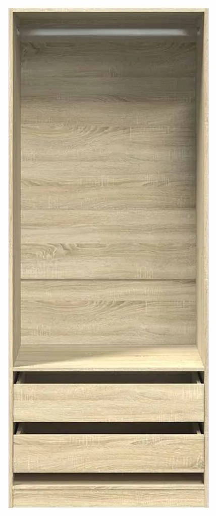 Ντουλάπα Χρώμα Sonoma Δρυς 80x50x200 εκ. από Επεξ. Ξύλο 3307749