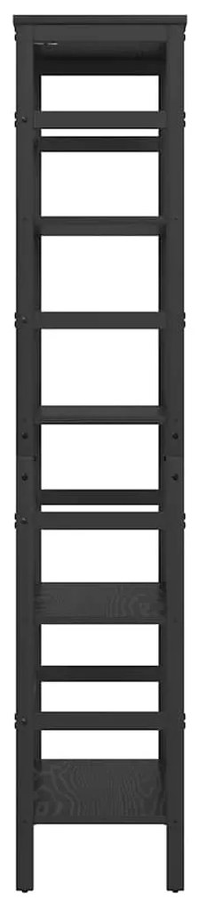 vidaXL Ράφι Βιβλίων Μαύρη Οξυά 60 x 29,5 x 149 εκ Επεξεργασμένο ξύλο