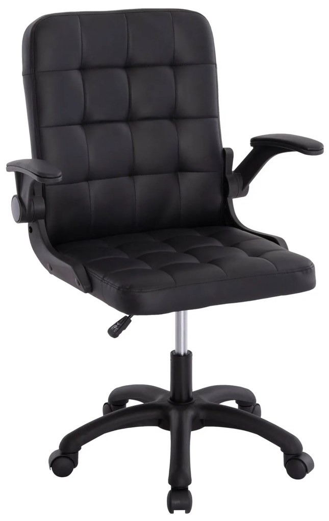 ΚΑΡΕΚΛΑ ΓΡΑΦΕΙΟΥ PORTIMA HM1197.01 ΜΑΥΡΟ PVC-NYLON ΣΚΕΛΕΤΟΣ &amp; ΒΑΣΗ 69x57x97Υεκ.