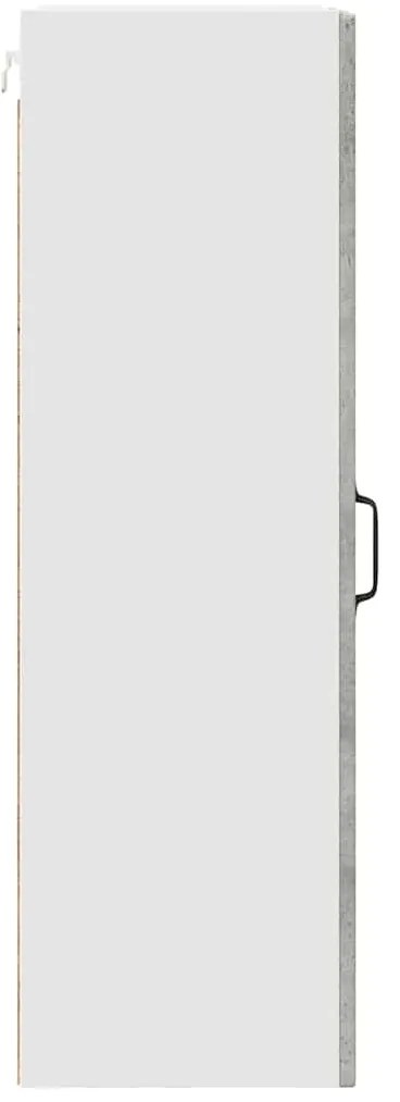 vidaXL Κρεμαστό ντουλάπι κουζίνας Σκυρόδεμα Γκρι 40 x 31 x 100 εκ.