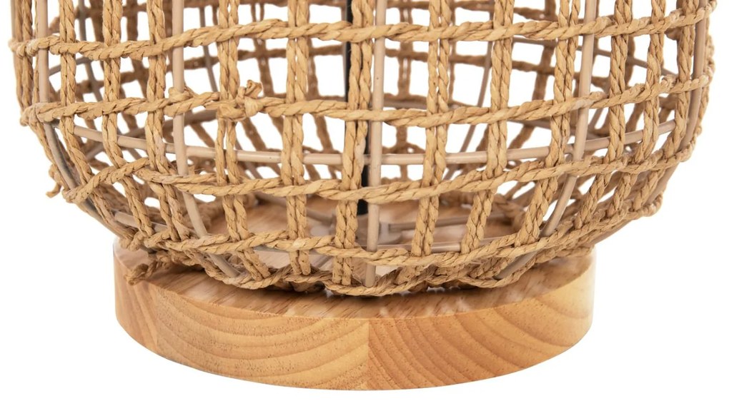 Φωτιστικό Δαπέδου C4358 Μέταλλο - Paper Rope σε Καφέ Φ25x102Υεκ. 25x25x102 εκ.