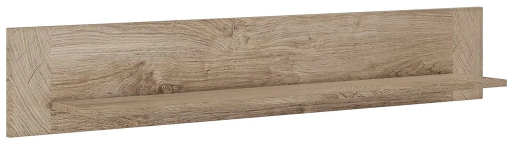 Ράφι Τοίχου VINCENT Oak Endgray Untreatad / Dark Concrete 135.2x20x23.5