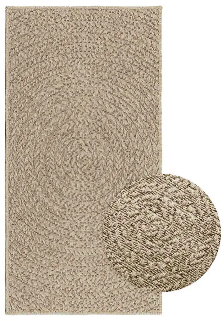 Χαλί ZIZUR Μπεζ Όψη Γιούτας Εσωτ. & Εξωτ. Χώρου 60 x 110 εκ.