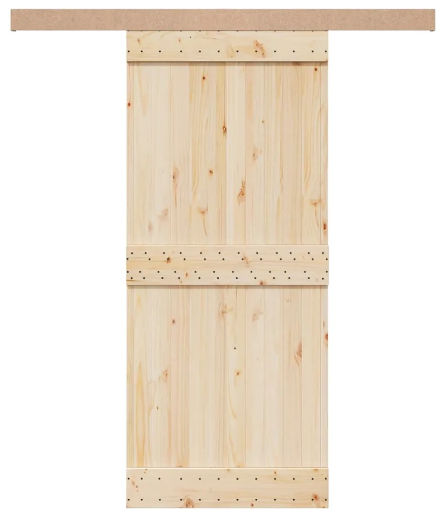 vidaXL Κιτ υλικού συρόμενης πόρτας 183 cm Κράμα αλουμινίου Sliver