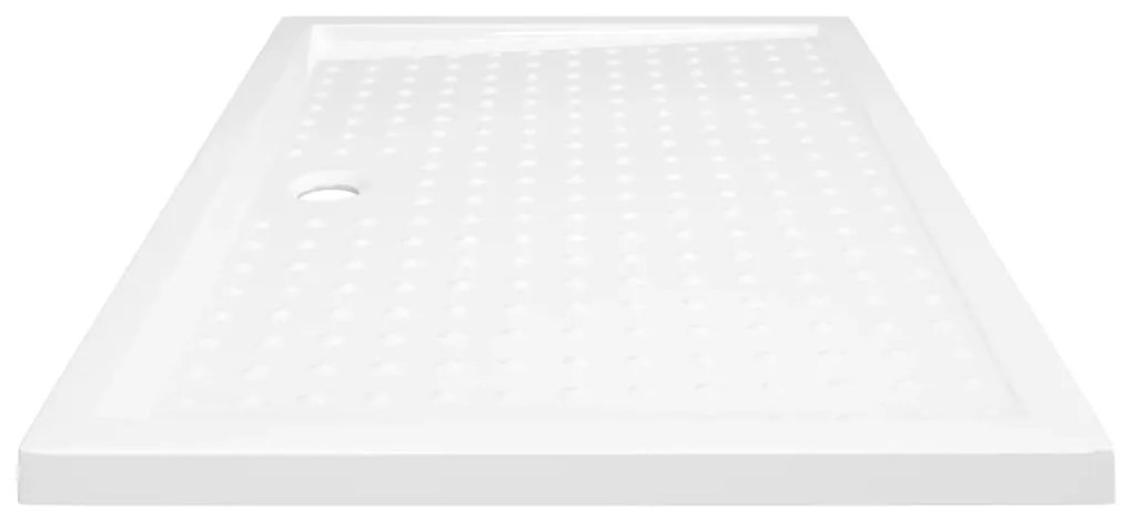 vidaXL Βάση Ντουζιέρας με Σχέδιο Τάπας Λευκή 80 x 120 x 4  εκ. από ABS