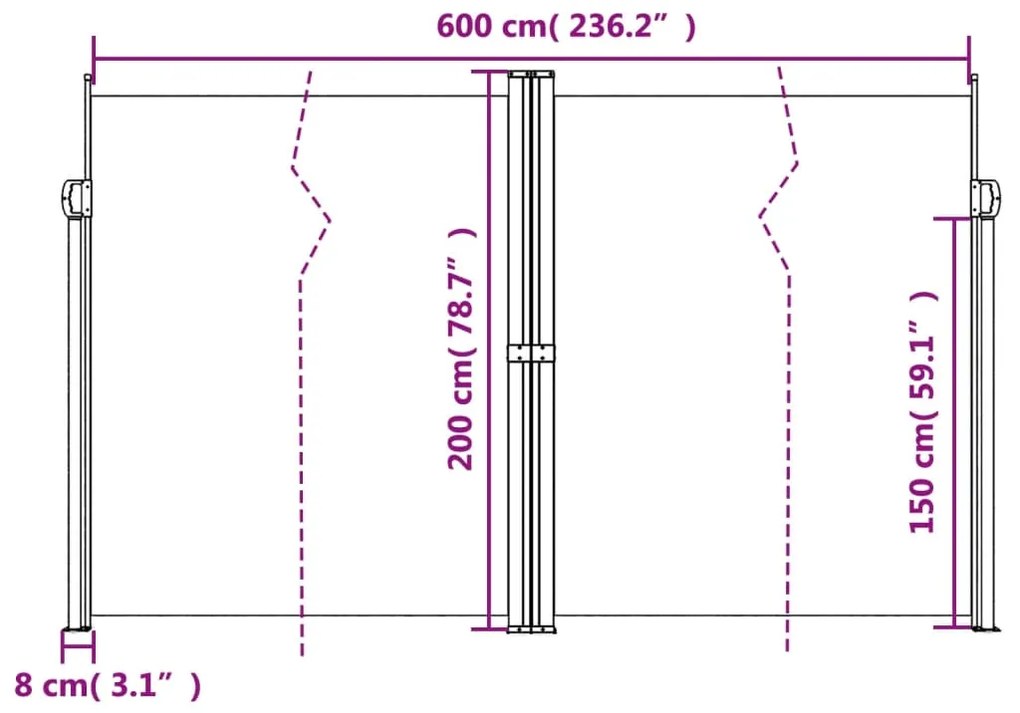 ΣΚΙΑΣΤΡΟ ΠΛΑΪΝΟ ΣΥΡΟΜΕΝΟ ΛΕΥΚΟ 200 X 600 ΕΚ. 4004661