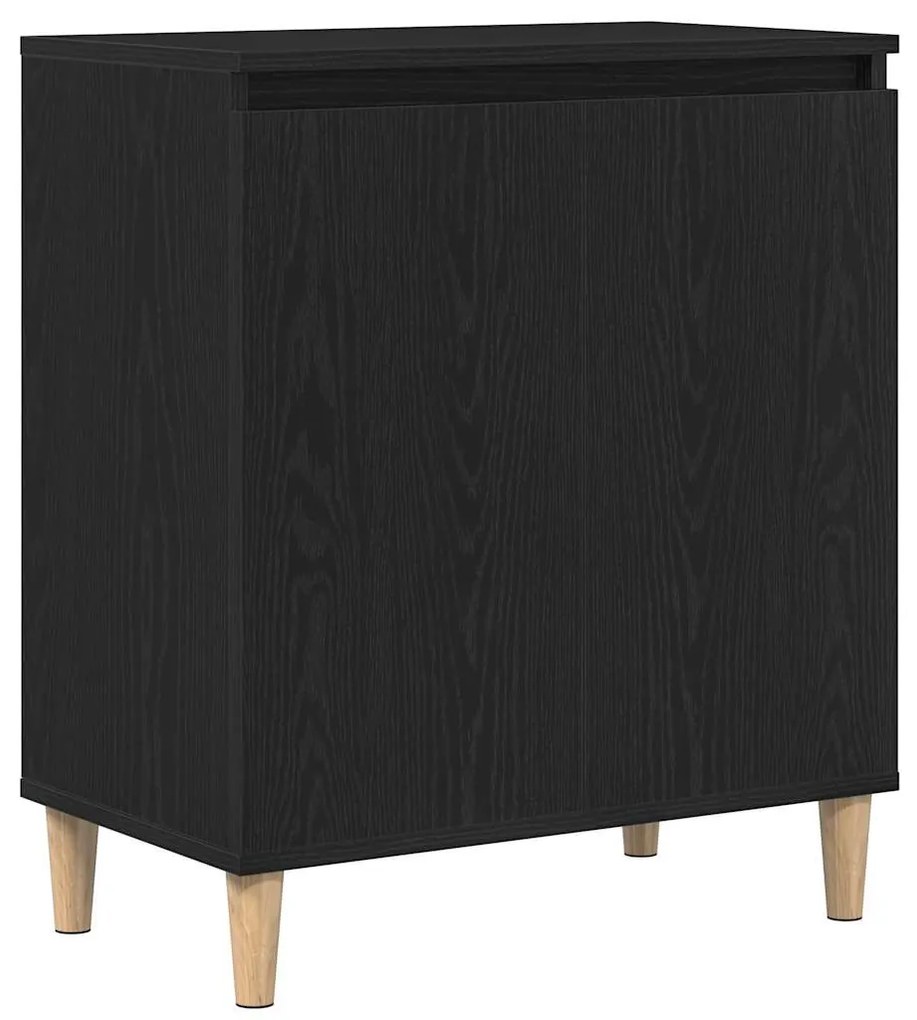 vidaXL Πλαϊνό γραφείο Μαύρο 60 x 35 x 70 cm Επεξεργασμένο ξύλο