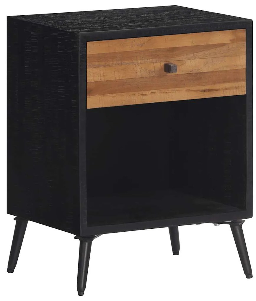 vidaXL Κομοδίνο 40 x 30 x 50 εκ. από Μασίφ Ξύλο Teak