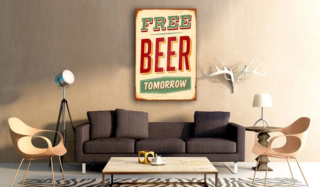 Πίνακας - Free Beer Tomorrow 40x60