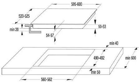 Εστία άνω πάγκου Körting 734938 KECT641BCSC