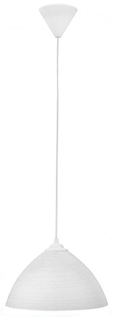 Φωτιστικό Οροφής GL-1010/25 1/L 02-0203 White Brush Heronia Crystal, Metal