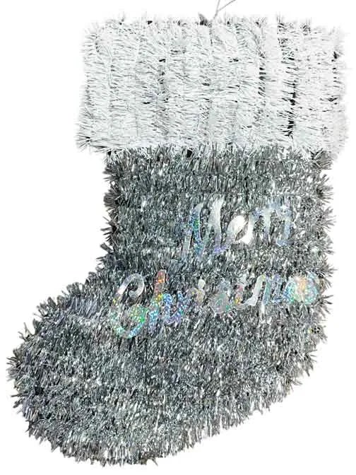 Κρεμαστή Χριστουγεννιάτικη Κάλτσα “Merry Christmas” 34cm – Hanging Christmas Stocking “Merry Christmas”