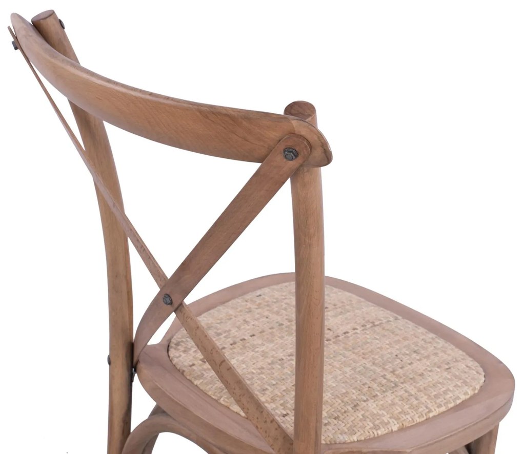 Καρέκλα OWEN Ξύλινη Στοιβαζόμενη Οξιά Dark Honey 45x55,5x90εκ. 45x55.5x90 εκ.