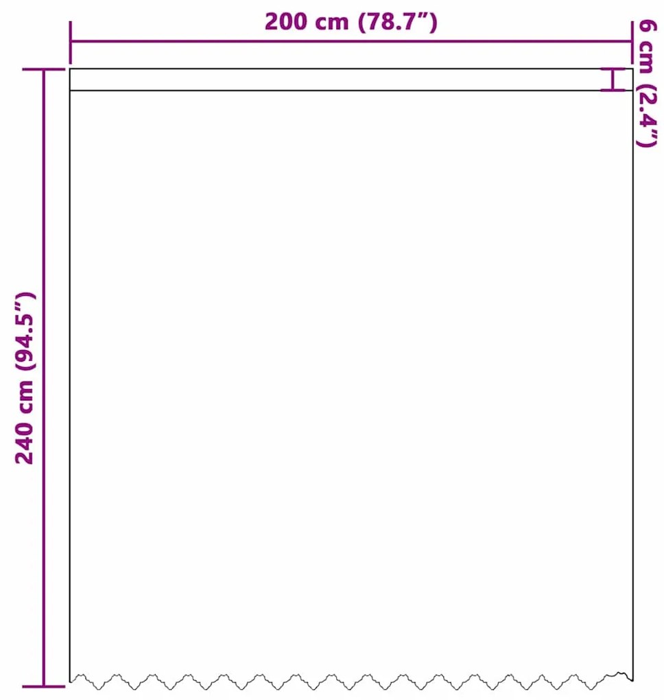 vidaXL Κουρτίνες με κουρτίνες Floral Λευκό 200 x 240 cm Πολυεστέρας
