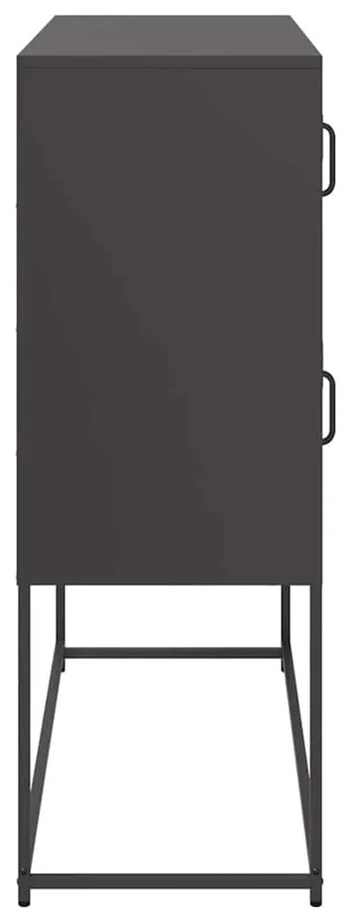 vidaXL Ντουλάπι Μαύρο 100,5x39x107 εκ. από Χάλυβα Ψυχρής Έλασης