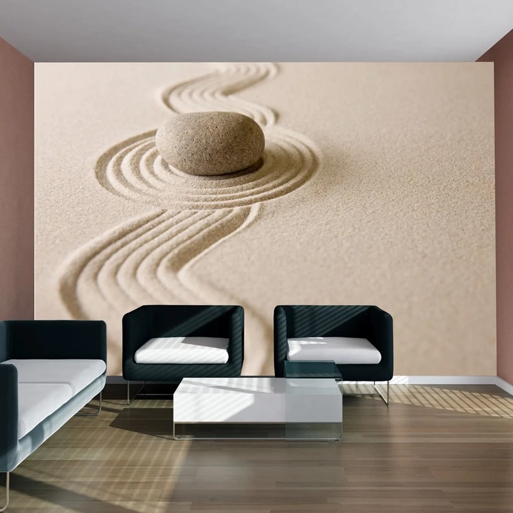 Φωτοταπετσαρία - Zen sand garden 400x309