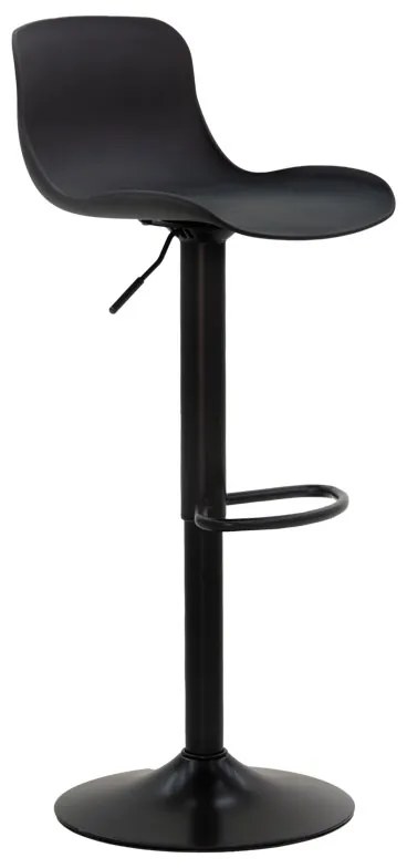 Σκαμπό μπαρ Walden pakoworld PP μαύρο - 127-000087 - 127-000087