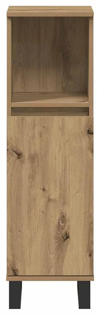 vidaXL Ντουλάπι μπάνιου Δρυς τεχνίτης 30x30x100 cm Κατασκευασμένο ξύλο