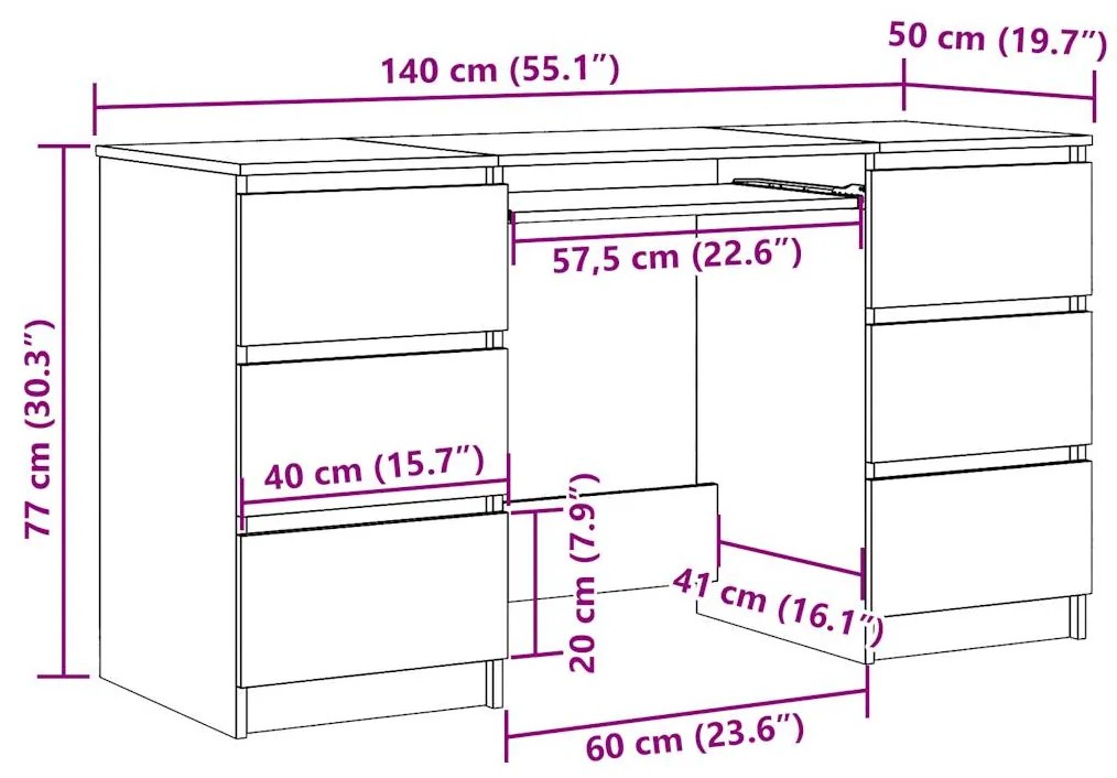 ΓΡΑΦΕΙΟ ΤΕΧΝΙΤΗΣ ΔΡΥΣ 140 X 50 X 77 ΕΚ. ΑΠΟ ΜΟΡΙΟΣΑΝΙΔΑ 855961