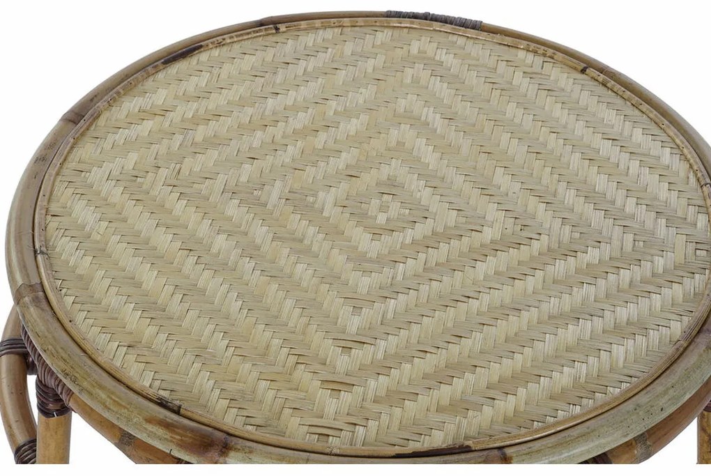 Βοηθητικό Τραπέζι DKD Home Decor Φυσικό Bamboo 60 x 60 x 42 cm (1 μονάδα)