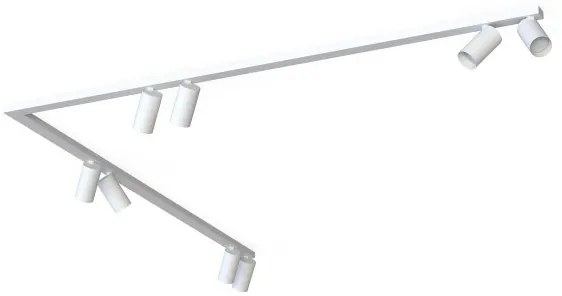 Σποτ Φωτιστικό Ράγας 8xGU10 10W IP20 Mono Corner 2x150 Nowodvorski-7751-Λευκό 7751