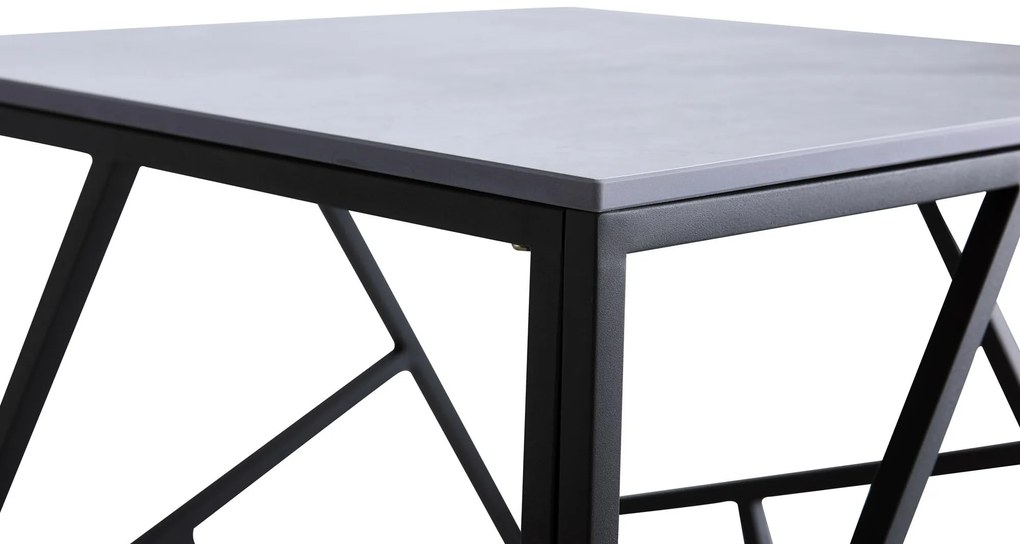 UNIVERSE 2 KWADRAT, coffee table, gray marble / black DIOMMI V-CH-UNIVERSE_2_KWADRAT-LAW