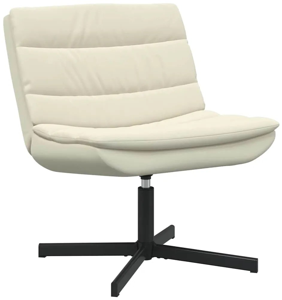 vidaXL Περιστρεφόμενη καρέκλα Κρεμ 63 x 75 x 76 εκ PU