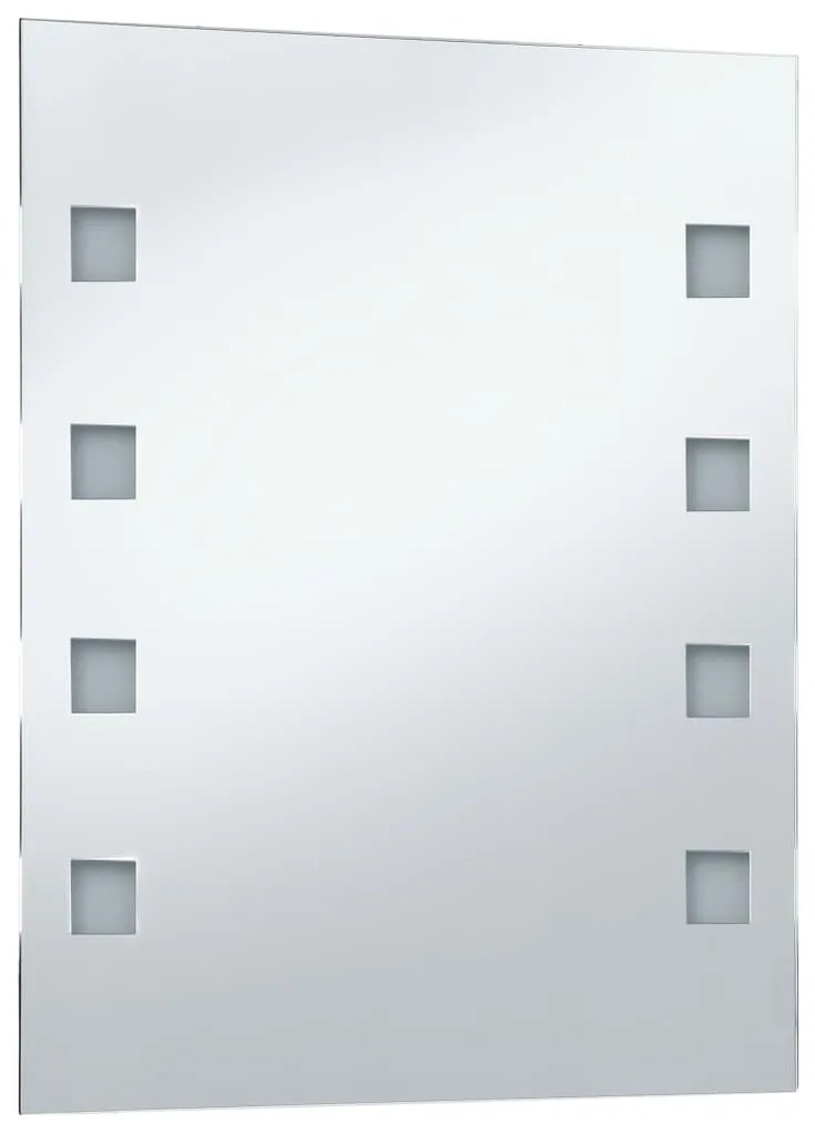 vidaXL Καθρέφτης Μπάνιου Τοίχου με LED 50 x 60 εκ.