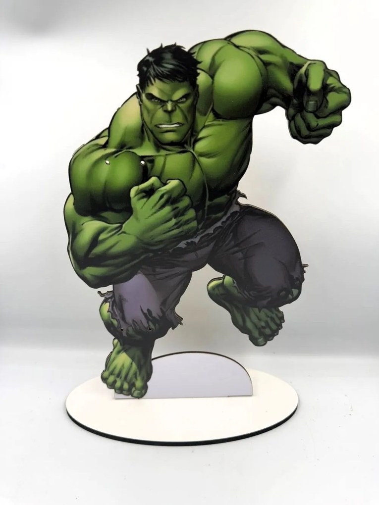 Τύπου Χάλκ -Hulk Avengers Αρωματική λαμπάδα ν.1 - Σετ Λαμπάδα και πλάτη με βάση