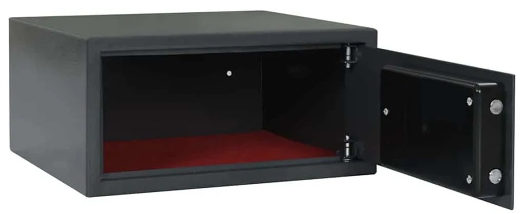 vidaXL Ψηφιακό Ασφαλές Σκούρο γκρι 42 x 37 x 20 εκ. Ατσάλι
