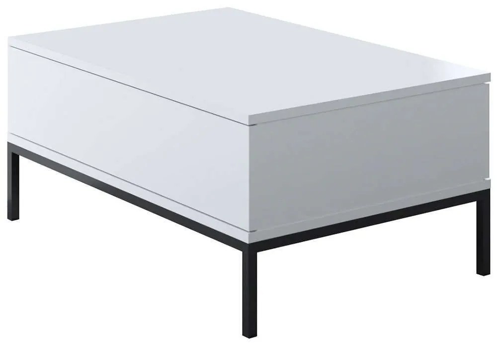 Τραπέζι Σαλονιού Lord 618BLY1210 90x60x40cm Black-White