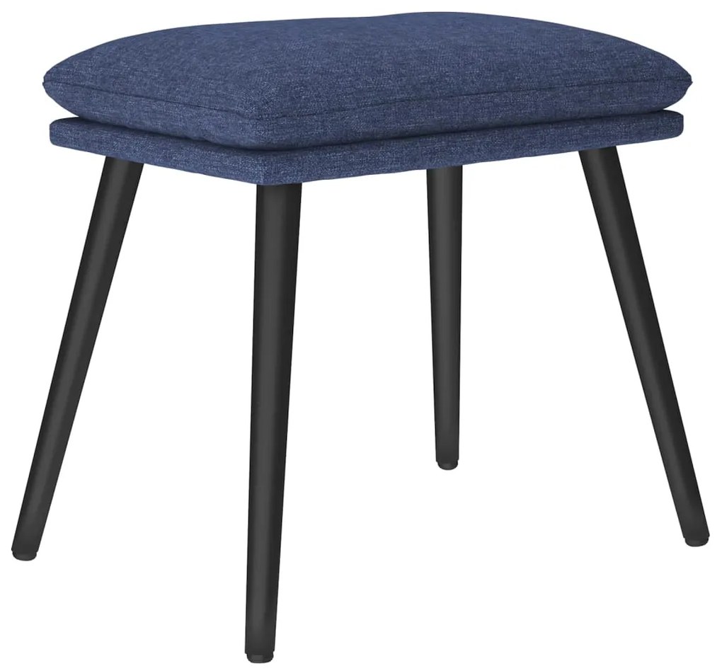 vidaXL Υποπόδιο Μπλε 45 x 29,5 x 39 εκ. Υφασμάτινο