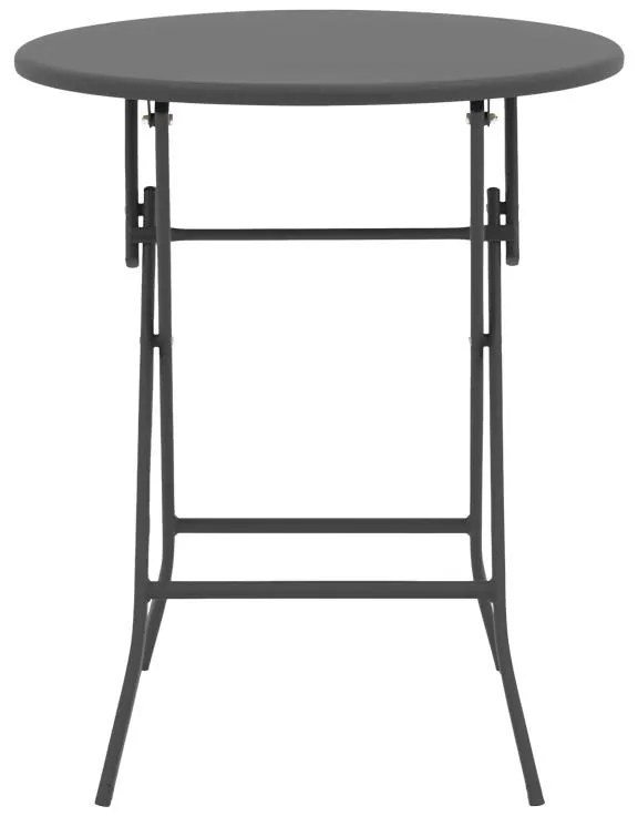 Σετ κήπου Τραπεζαρία Albero - Sussie σετ 3 τεμ. πτυσσόμενο μέταλλο ανθρακί Φ60x70 εκ. 60x60x70 εκ.