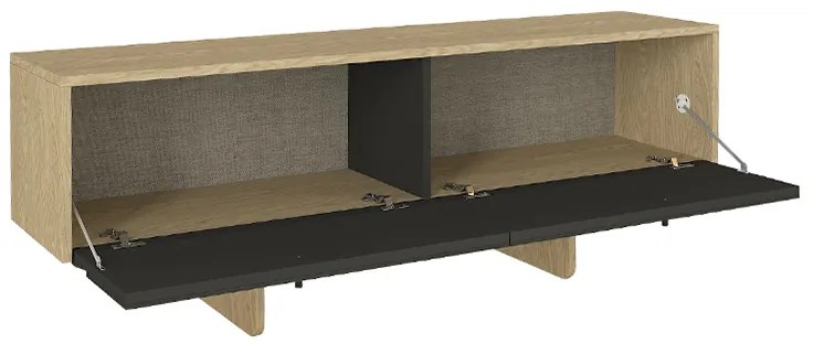 ΕΠΙΠΛΟ ΤΗΛΕΟΡΑΣΗΣ LAVA MEGAPAP ΧΡΩΜΑ ROTA OAK - ΑΝΘΡΑΚΙ 150X35X51,3ΕΚ.