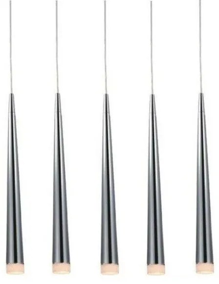 Κρεμαστό Φωτιστικό Οροφής 103-01220-12BR μίνιμαλ Luma-103-01220-12BR-SILVER-Ασημί 103-01220-12BR-SILVER